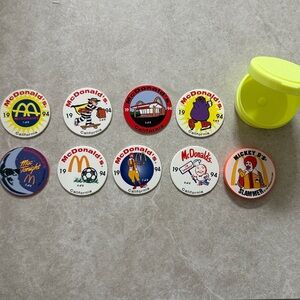 1994 - McDonald's California Pogs with Yellow Slammer Case